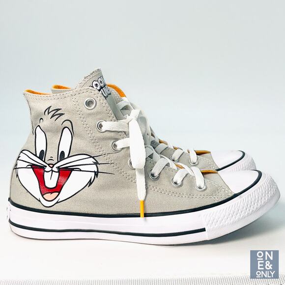 CONVERSE X ALL STAR Looney Tunes Chuck Taylor Unisex High Top Bugs Bunny Size 8 - Picture 1 of 9